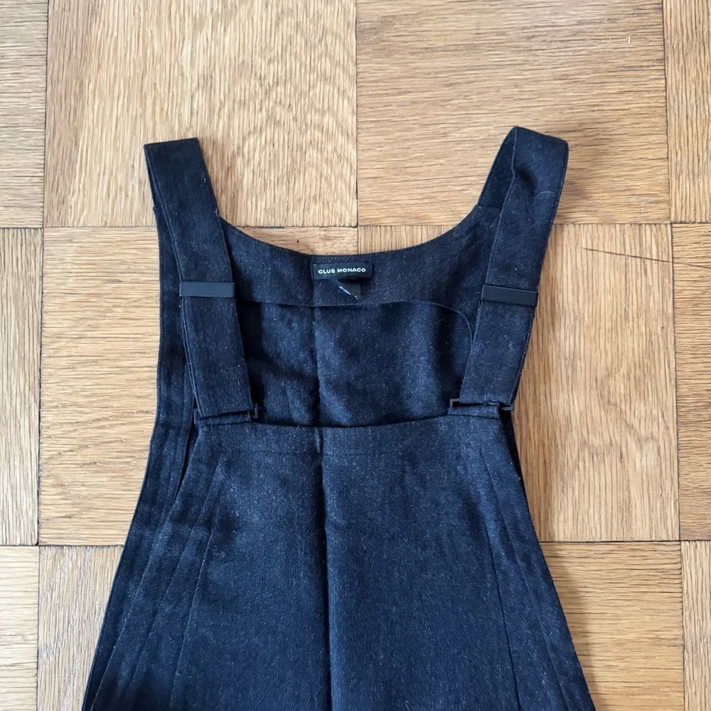 Club Monaco Wool Jumpsuit Overalls Gray Size 6 Sleeveless Long Pant - Picture 3 of 12